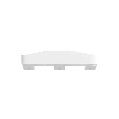 Modern Innovations Bedside Shelf for Bed, College Dorm Room, Bunk Bed Shelf/Caddy for Top Bunk, Clip On Nightstand Tray with Cord and Cup Holder for Table Storage (White) - color: White, size: Large