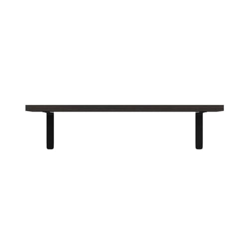 RICHER HOUSE Floating Shelves for Wall Décor, Rustic Wood Wall Mounted Shelves for Bedroom Set of 5, Farmhouse Shelf for Bathroom, Hanging Shelves for Storage - Deep Brown - color: Deep Brown, size: 5 Pcs:16.52in