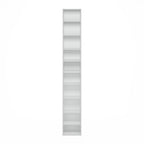 Furinno PASIR Book Shelf, 10-Tier Bookshelf, Bookcase with Open Shelf, 9.2 x 11.8 x 78.7, for Living Room, Bedroom, Home Office, White - color: White, size: 10-Tier, 12-Inch Width