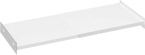 SANNO Adjustable Closet Organizer Shelf, 17-31" Tension Shelf with Heavy-Duty Adhesive - DIY Expandable Shelf Dividers for Cabinet, Pantry, Wardrobe, Kitchen, 1 Pack - size: 26-38'' * 15.8''W