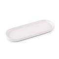 Ceramic Sink Tray, Bathroom Counter Tray, Bathtub, Cosmetics Dish, Candle, Perfume Shampoo Liquid Soap Simple Style Design Suit for Bathroom and Kitchen (White) - color: White