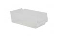 Hudson Exchange 12 x 6 x 4" (12 Pack) Plastic Nesting Storage 12” Shelf Bin Container - 15 lb Capacity, Clear - color: Clear, size: 12 Pack