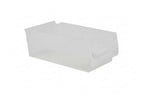 Hudson Exchange 12 x 6 x 4" (12 Pack) Plastic Nesting Storage 12” Shelf Bin Container - 15 lb Capacity, Clear - color: Clear, size: 12 Pack