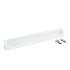 Rev-A-Shelf 24" Tip-Out Plastic Sink Tray for Kitchen and Bathroom Base Cabinets, Large Pullout Vanity Shelf Home Organizer, White, LD-6591-24-11-1 - size: 24 Inch