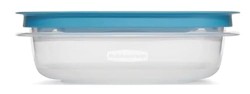 Rubber maid 1.25 Cup Flex & Seal Leak Proof Lids Food Storage Container Set, Teal, Clear Meal Prep Flex Containers, 4 Piece Bundle Set - size: 1.25 Cup