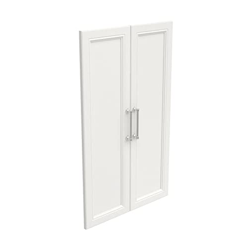 ClosetMaid Modular Storage Pair Set, 2 Doors, Wood Closet Organizer Shaker Style, Add On Accessory for Shelf Units, Taupe, Solid Kit - color: Taupe
