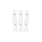 6 Pack Adjustable Drawer Dividers (10.8–17.9”) – Expandable Slide-Lock Plastic Drawer Organizer for Clothes, Kitchen, Bathroom & Office – Tool-Free White Drawer Separators