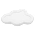 PATIKIL Cloud Jewelry Trinket Dish Tray, Gift Tray for Women Candy Cute Tray Holder Ring Earring Necklace Perfume Storage Key Organiser Decorative Plate, White