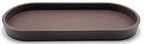 Happitasa Premium 12” x 5” Silicone Vanity Tray | Sink and Surface Organizer with Sturdy Non-Slip Base | Heat Safe, Dishwasher Safe (Dark Chocolate) - color: Dark Chocolate