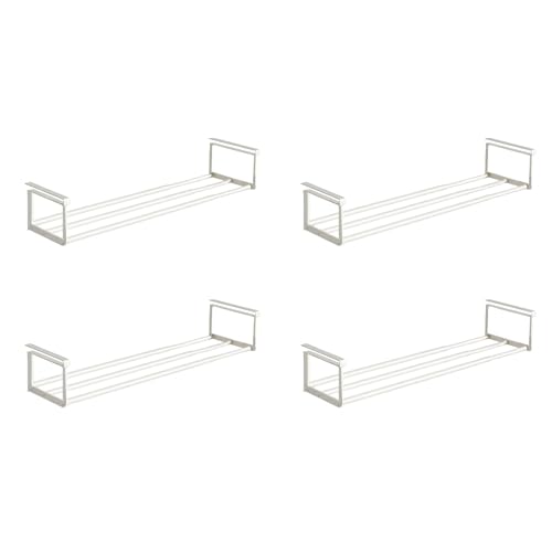 Expandable Shoe Rack Organizer - Adjustable Shoe Rack & Under Cabinet Shelf - for Shoe or Clothing Storage and Organization, Under Shelf Storage (White,4 Pcs) - color: White, size: 4 Pack