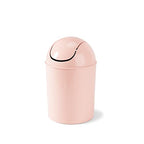Umbra 1.25 Gallon Mini Waste Can with Removable Swing-Top Lid - Small Garbage Bin for Kitchen, Bathroom, Bedroom, Office - Compact Trash Can Fit Under Tables & Counters - Pink - color: Pink