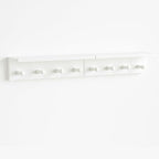 Entrance Coat Rack ，Coat Hooks, Wall-Mounted Wooden Hook Rack, Wall-Mounted Shelves are Very Suitable (White Color Finish—A-2) - style: White color finish—A-2