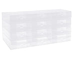 Shihanee 12 Pcs Boot Box Clear Plastic Stackable Shoe Storage Organizer Foldable Heavy Duty Shoe Containers for Closet Small Spaces Dorm Bedroom Apartments, 20.5 x 12 x 4.3 Inches - size: 20.5 x 12 x 4.3 Inches