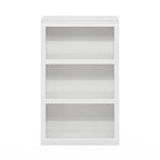 Furinno Rail Book Shelf, 3-Tier Bookshelf, Bookcase with Open Shelf, 10.1 x 24.6 x 39, for Living Room, Bedroom, Home Office, White - color: White, size: 3-Tier, 10 x 24.6 x 39