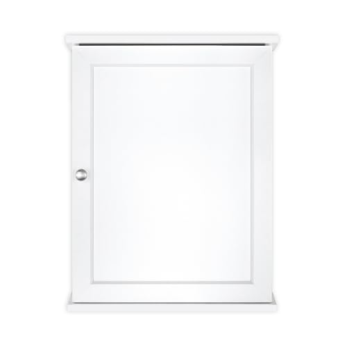MCS 23x18 White Medicine Cabinet Organizer, Wall Mounted Bathroom Cabinet for Over-The-Toilet Storage, Bathroom Furniture & Restroom Organizer - size: 23x18 1-Door