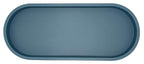 Happitasa Premium 12” x 5” Silicone Vanity Tray | Sink and Surface Organizer with Sturdy Non-Slip Base | Heat Safe, Dishwasher Safe (Smoky Blue) - color: Smoky Blue