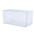 Deflecto Stackable Open Cube Organizer, Desk and Craft Organizer, Clear, Large, 6"W x 6"H x 12"D (350501) - style: Large Open Cube