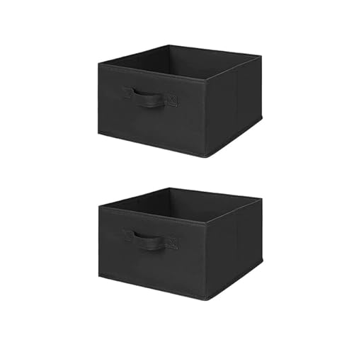 MAX Houser Hanging Shelf Closet Storage Organizer Removable Drawers ，Hanging Storage Organizer Hanging Sweater 2 Sock Underwear Drawers for Closet, Bedroom, Black - color: Black-d