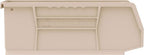 Akro-Mils 30224 AkroBins Plastic Storage Bins, Space-Saving Stackable Bins for Garage, Pantry, Craft Organization, 11" L x 4" W x 4" H, Stone, 12-Pack - color: Stone