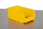 Hudson Exchange 7-1/2" x 4" x 3" (12 Pack) Plastic Stackable Storage Bin and Hanging Container, Yellow - color: Yellow, size: 12 Pack