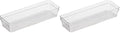 Oggi Clear Drawer Organizer, 3" X 9" | Pack of 2 | For Kitchen | For Office | For Bathroom - size: 3" by 9" (Pack of 2)