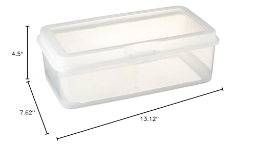 Sterilite Storage Box Flip 13 1/8" L x 7 5/8" W x 4 1/2" H