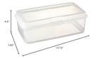 Sterilite Storage Box Flip 13 1/8" L x 7 5/8" W x 4 1/2" H
