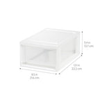 IRIS USA 6 Qt. Plastic Drawer Storage Organizer Stacking Drawers, 2-Pack, Stackable Unit with Sliding Drawer for Bedroom Kitchen Under Sink Pantry Craft Room Bathroom Dorm Office, White - size: 6 Qt., style: 2 Pack