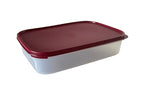 NewTupperware Modular Mates Rectangular #1 Container 8.5-cup / 2 L with Lid (Bordeaux) - color: Bordeaux
