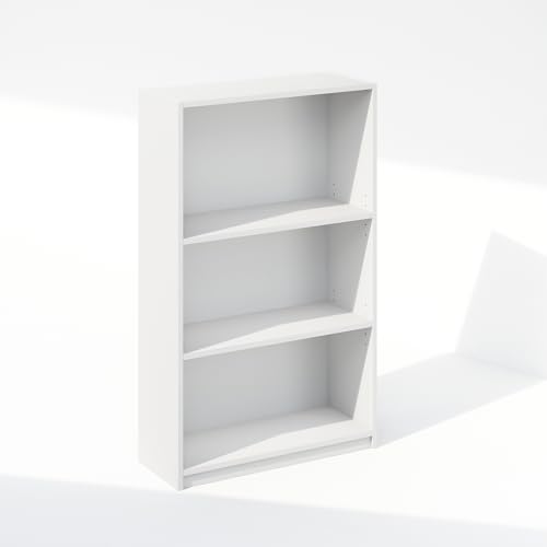 Furinno Reed Closet Organizers and Storage, 3-Tier Closet Organizer, Open Shelf Closet Storage, for Wardrobe, Bedroom, Living Room, White - color: White, size: 3-Tier Adjustable