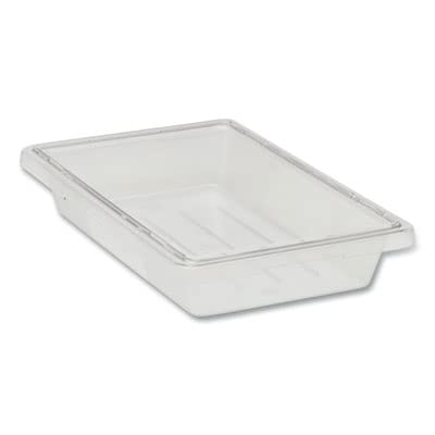 Rubbermaid Commercial Products Food Storage Box/Tote, 5 Gallon, Clear, for Restaurant/Kitchen/Cafeteria - color: Clear, size: 5 Gal, style: Container