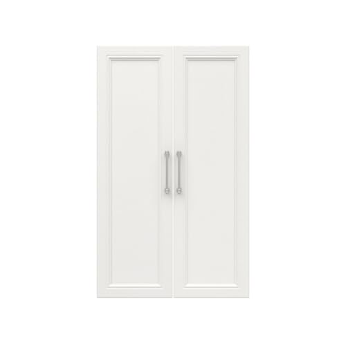 ClosetMaid Modular Storage Pair Set, 2 Doors, Wood Closet Organizer Shaker Style, Add On Accessory for Shelf Units, Taupe, Solid Kit - color: Taupe