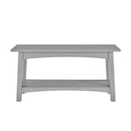Craftsbury 36-Inch Wood Entryway Bench with Storage Shelf – Dove Gray Accent Bench for Entryway, Hallway, or Living Room – Small Space Seating with Farmhouse Charm by Alaterre Furniture - color: Grey