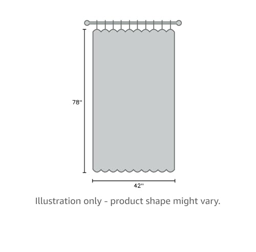 JILRON 100% Blackout Fabric Folding Door Curtain with Magnetic Closure - Accordion Style for Sliding Doors, Closets,Wardrobe and Temporary Door Solutions Doorway Curtains（W42 x L78, Off White 1 Panel） - color: Off White, size: 42"W x 78"L (Pack of 1)