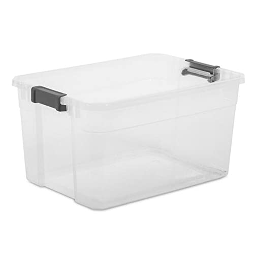 Sterilite Box Stacker Modular Clear 76QT 14763V06