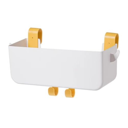 Bunk Bed Shelf, Kids Bunk Bed Caddy | Bedside Caddy for Dorm Bed Loft Bed Rail | Top Bunk Accessories (Yellow) - color: Yellow