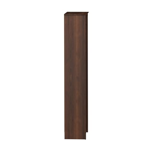 Prepac Elegant Brown Shoe Storage Cabinet, Space-Saving Solution with Cubbies for 36 Pairs, 13"D x 23.5" W x 72.5" H