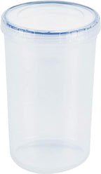 LocknLock Easy Essentials Twist Food Storage lids/Airtight containers, BPA Free, Tall-44 oz-for Pasta, Clear (Pack of 2) - size: 44 Ounce (Pack of 2)