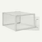 Amazon Basics Stackable and Foldable Clear Shoe Storage Organizer Box, Medium, 12-Pack - size: Medium