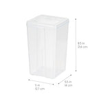 IRIS USA Food Storage Containers with Flip-Top Lid, 2.7 Qt - 6 Pack, Clear Stackable Food Containers for Kitchen & Pantry Organization, BPA-Free, Food Grade Plastic For Flour, Sugar, Dry Food, Grain - size: Food Grade Medium - 6 Pack