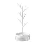 1Pc Branch Jewelry Box, Rotating Rack, Jewelry Storage Box - color: white
