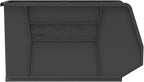 Akro-Mils 30265 AkroBins Plastic Storage Bins, Space-Saving Stackable Bins for Garage, Pantry, Craft Organization, 18-" x 8.25-" x 9-", Black, 6-Pack - color: Black
