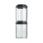 BlenderBottle GoStak Twist n' Lock Storage Jars, 150cc 2-Pak, Black - color: Black, size: 150cc (Pack of 2)