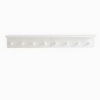 Entrance Coat Rack ，Coat Hooks, Wall-Mounted Wooden Hook Rack, Wall-Mounted Shelves are Very Suitable (White Color Finish—A-2) - style: White color finish—A-2
