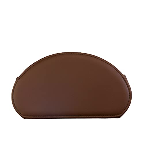 Remote Control Holder Organizer Table Desk Leather Control Storage TV Remote Control Organizer with 5 Spacious Compartments (Dark Brown with Beige Lining) - color: Dark Brown with Beige Lining