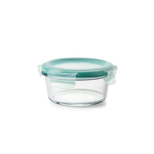 OXO Good Grips 2 Cup Smart Seal Glass Airtight Round Food Storage Container - size: 2 Cup
