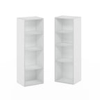 Furinno PASIR Book Shelf, 8-Tier Bookshelf, Bookcase with Open Shelf, 9.3 x 11.8 x 70.9, for Living Room, Bedroom, Home Office, White - color: White, size: 8-Tier, 12-Inch Width