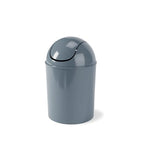 Umbra 1.25 Gallon Mini Waste Can with Removable Swing-Top Lid - Small Garbage Bin for Kitchen, Bathroom, Bedroom, Office - Compact Trash Can Fit Under Tables & Counters - Slate Blue - color: Slate Blue