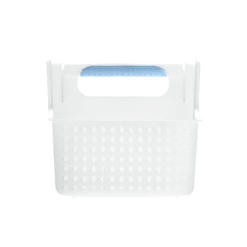 madesmart Portable Shower Caddy, Hold Soap, Shampoo, Hair Supplies and Beauty Products, Cleaning Supplies Organizer for Home, Dorm, Plastic Shower Tote, Soft Handle, Blue - color: Blue, size: Small