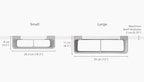 Joseph Joseph CupboardStore Under Shelf Storage Film, Foil and Bag Organizer, for Larger Rolls and Boxes, Fits Kitchen Units Over 13 in Wide, Large (Pack of 4) - size: Large (Pack of 4)
